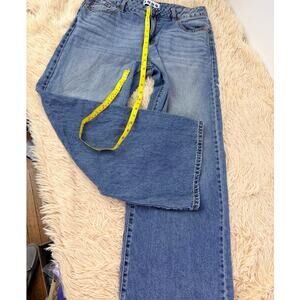 S.O.N.G Wide Leg Jeans Size 7/28 Medium Wash Cotton Denim